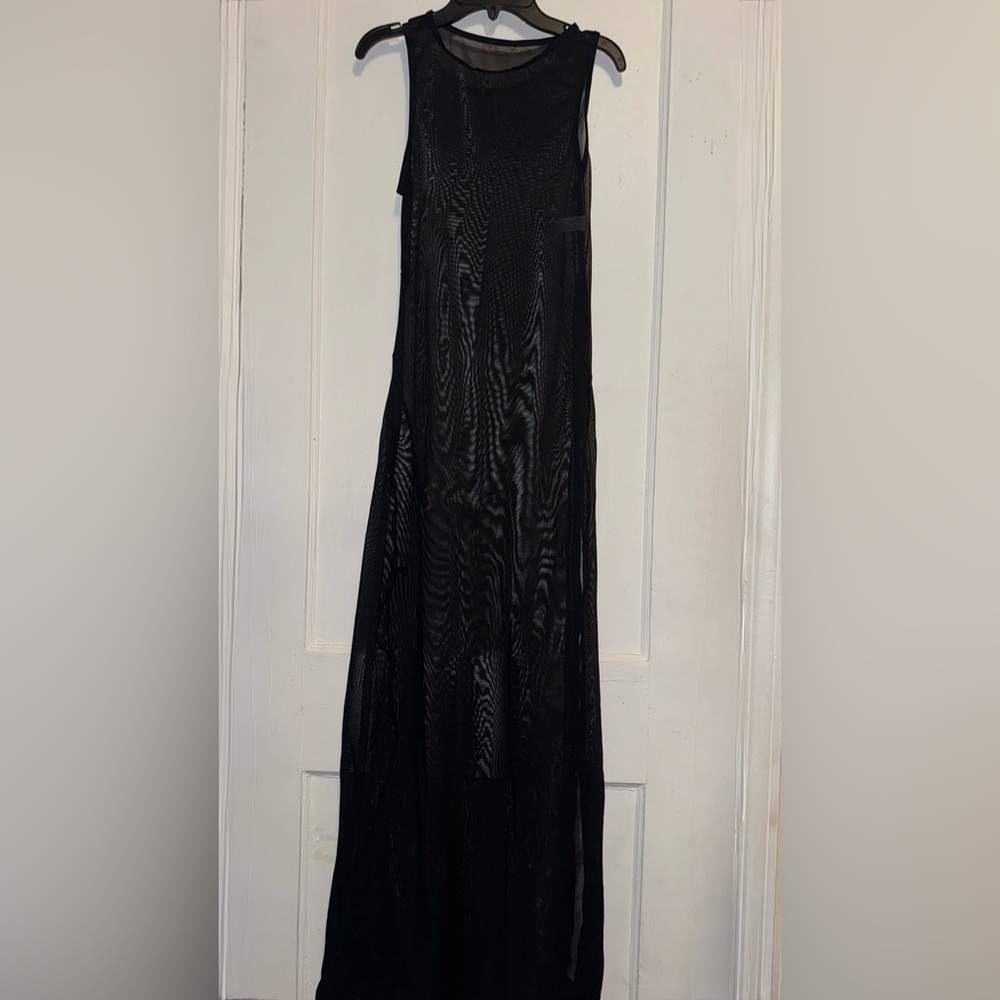 Black Maxi Swim Coverup